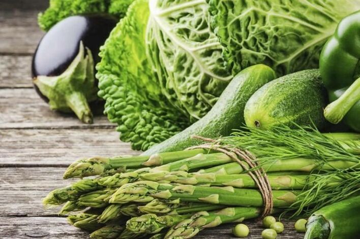 sayuran héjo pikeun diet hypoallergenic